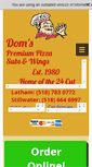 Mobile Screenshot of domspizza.com